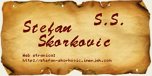 Stefan Skorković vizit kartica